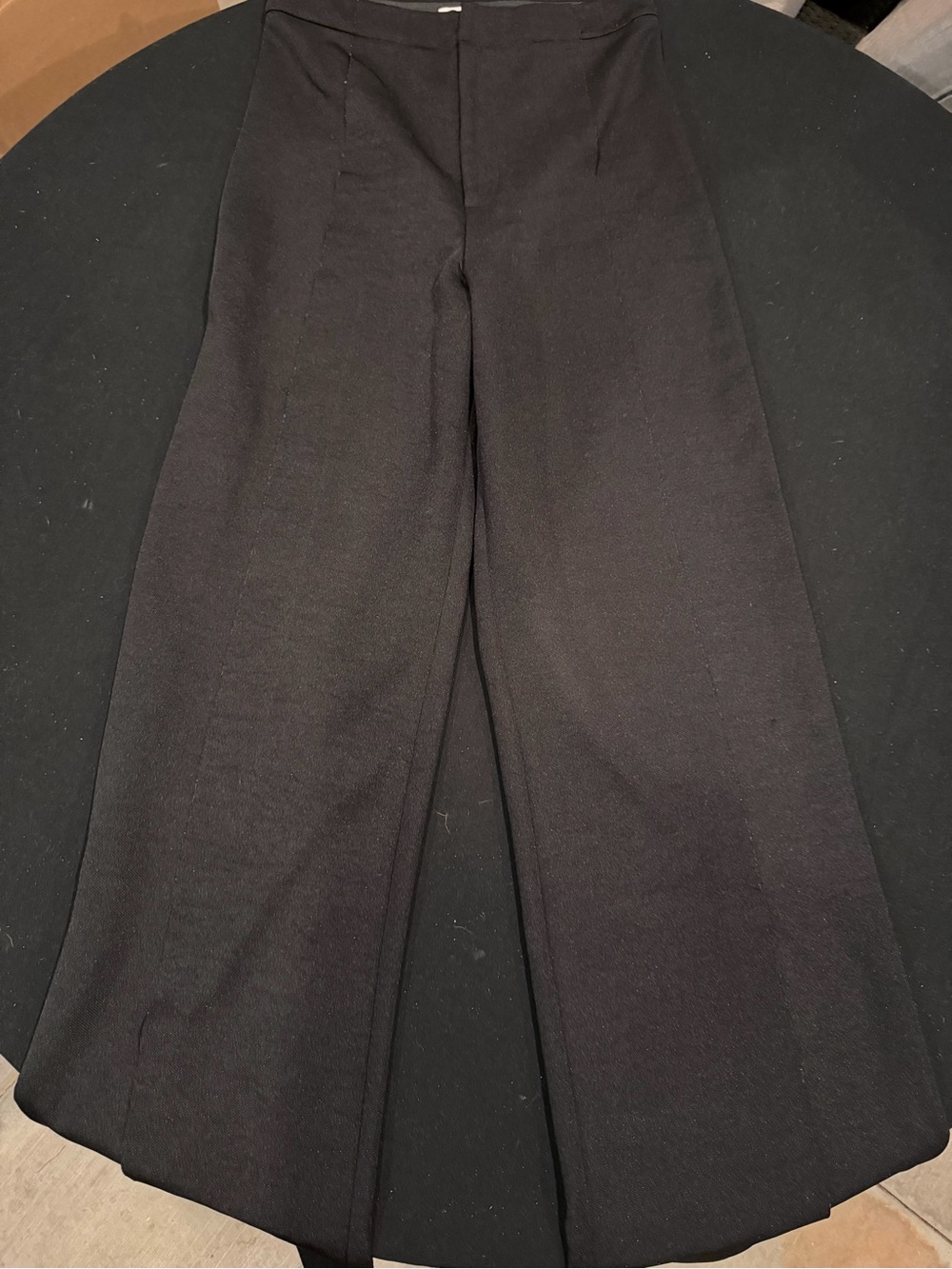 Urban Outfitters Black High Rise Wide Leg Trouser Pants Size 10